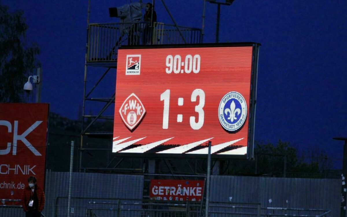 Endstand Wuerzburger Kickers Darmstadt Endstand Wuerzburger Kickers Darmstadt